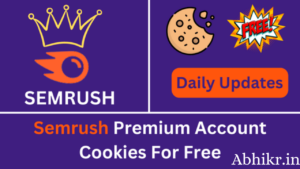 Semrush Premium Account Cookies